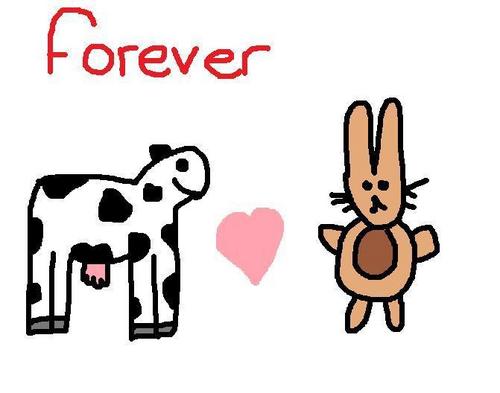  Cow <3 Rabbit FOREVER