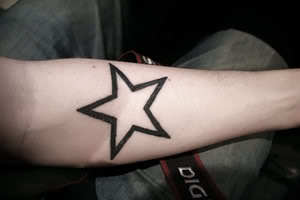  तारा, स्टार Tattoo.