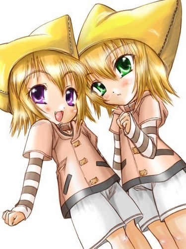  twin anime girls