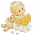 Baby Reading Upside Down Book - sweety-babies fan art