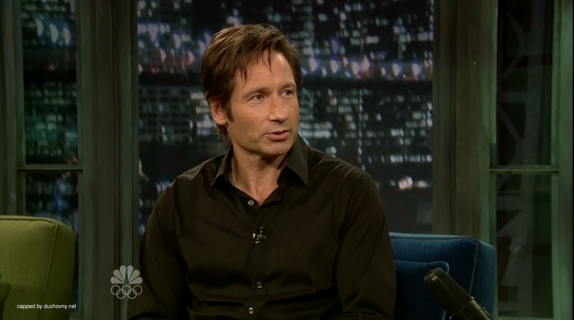 David Duchovny Image: David Duchovny -- Late Night with Jimmy Fallon.