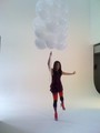EW Photoshoot - Behind the Scenes - Lea - glee photo