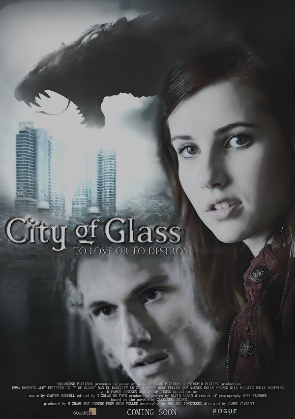 emma roberts and alex pettyfer as clary fray and jace herondale from .