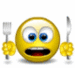 Hungry smiley - keep-smiling icon