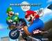 Mario and Luigi on a bike - mario-kart icon