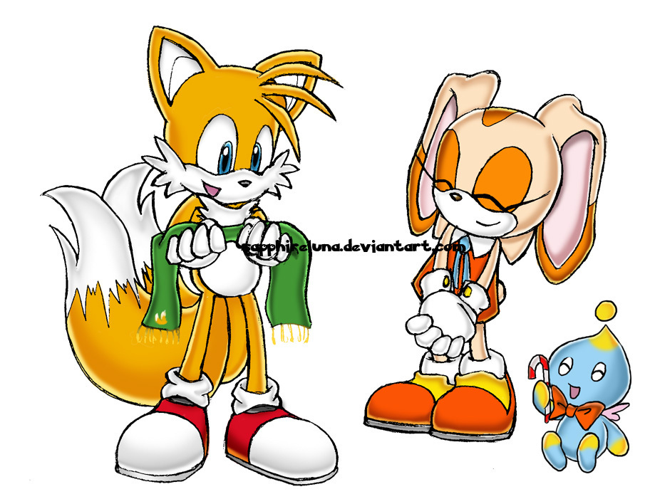 acak fan Art: Tails, Cream And as a couple.