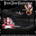 Twilight Converse Sneakers painted by www.punkyourchucks.com artist MAG - twilight-series photo