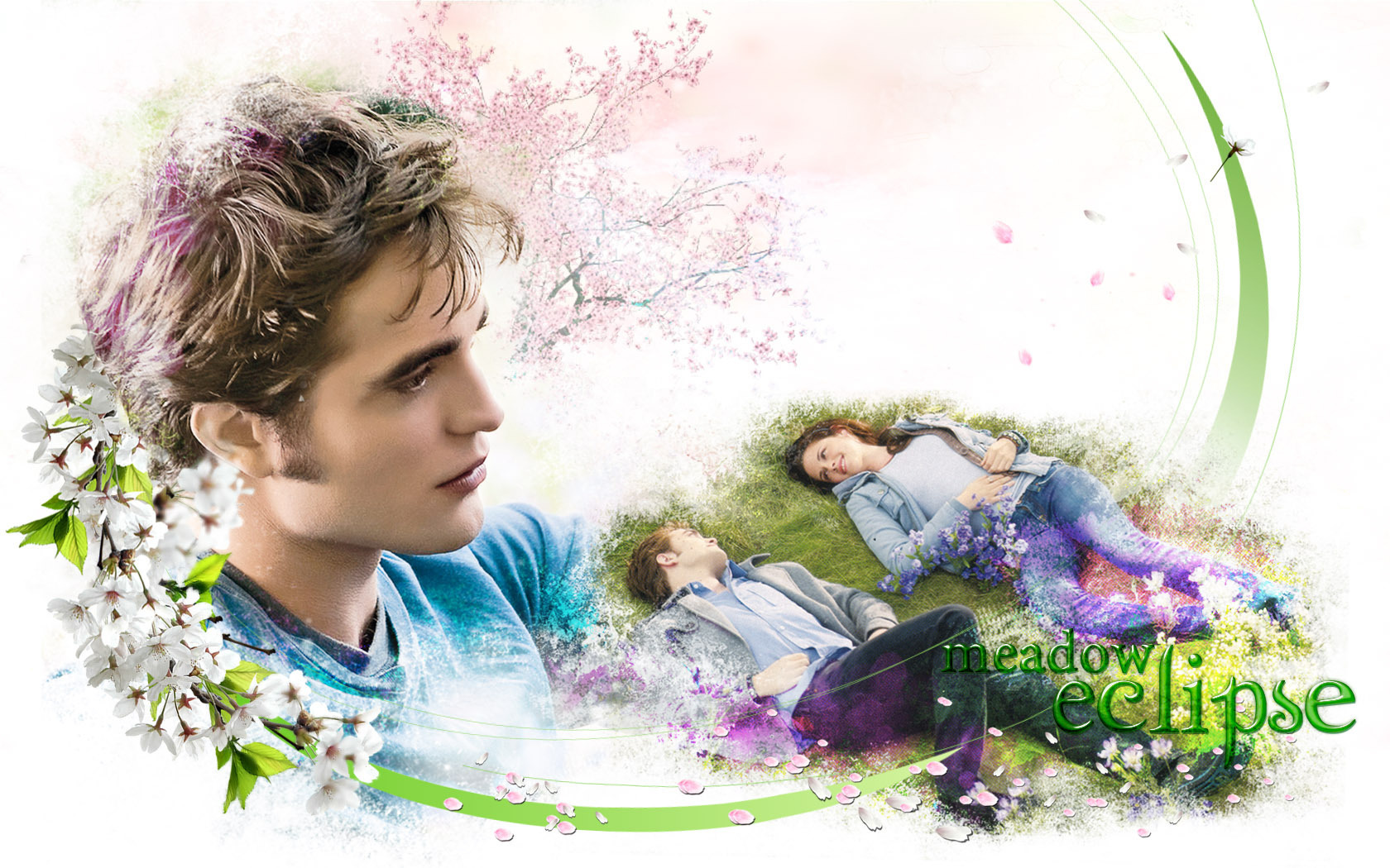 Twilight saga meadow Robert Pattinson Wallpaper