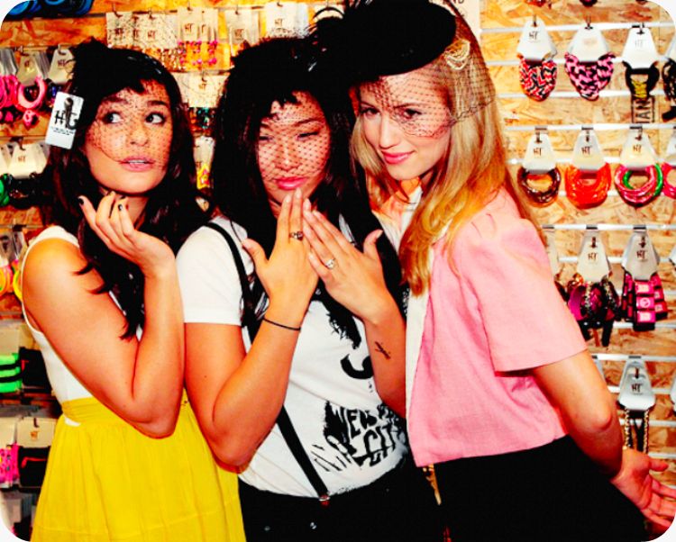dianna agron and lea michele. Think dianna agron just