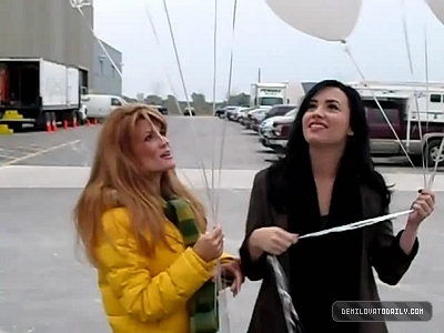 Demi sending balloons to Heaven for their friend Trenton