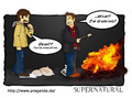 SPN in cartoons - supernatural fan art