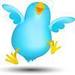blue bird of happiness - keep-smiling icon