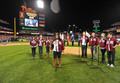 Cast Singing @ Major League Baseball World Series - glee photo