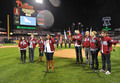 Cast Singing @ Major League Baseball World Series - glee photo