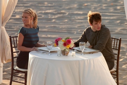  Cast on the set of 90210