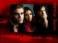 the-vampire-diaries-tv-show - Damon, Elena & Stefan wallpaper