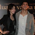 Kristen and Taylor at the press conference  - twilight-series photo