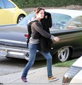 Kristen arriving at Home today - twilight-series photo