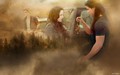 New Moon: Official Wallpapers  - edward-and-bella wallpaper