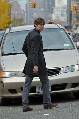  Chace Crawford on set - November 5th