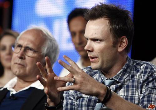  Joel Mchale and Chevy Chase