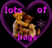 Lot of purple Hugs - keep-smiling icon