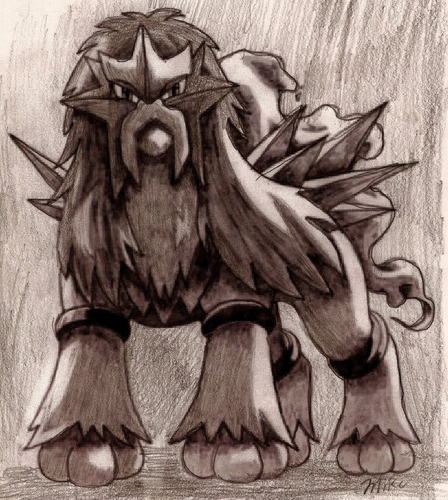  My drawing of entei