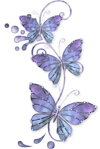  blue papillons