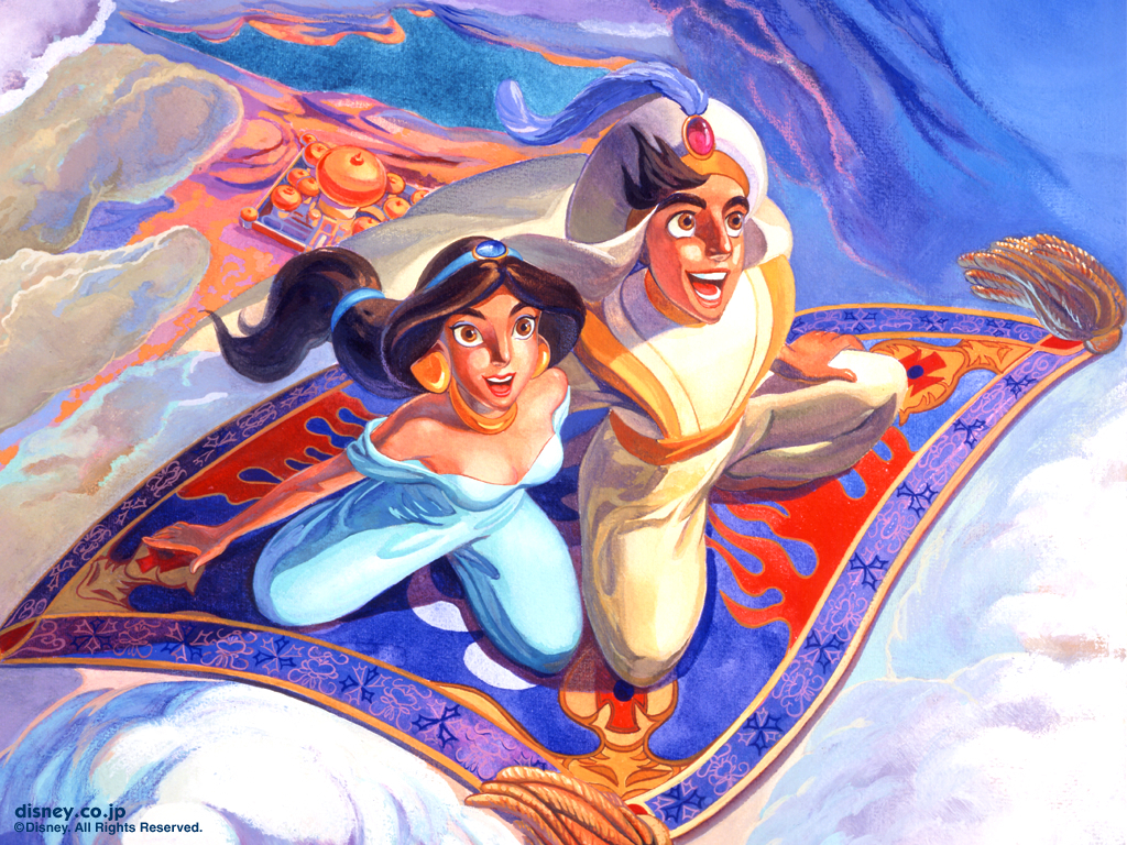 Aladdin & Jasmine - Aladdin Wallpaper (9065822) - Fanpop