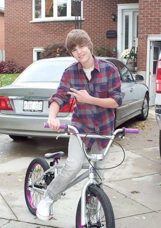  Justin with a bicycle!