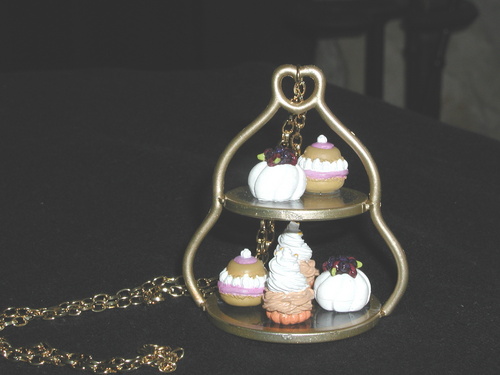 Mini Sweet कप केक Jewelry