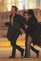 Rob and Kristen getting on private jet - robert-pattinson photo