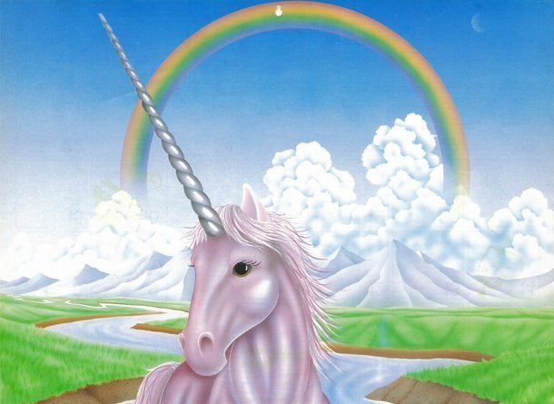 pictures of rainbows and unicorns. Under The Rainbow