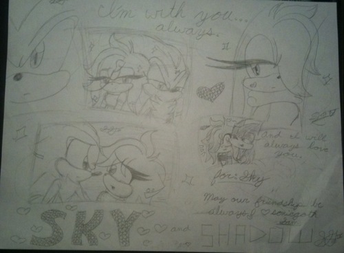 sky and shad doodle page by SG