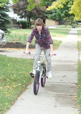  Justin on a bicycle 4!.