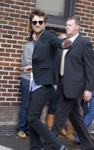  Rob arriving at Letterman