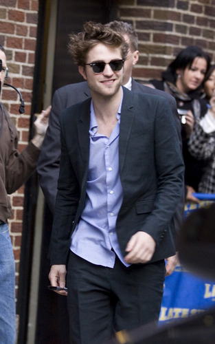  Rob arriving at Letterman
