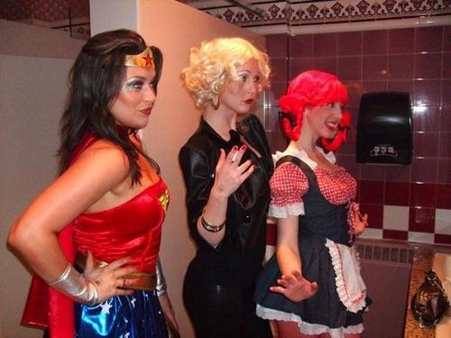 Wonderwoman, Sandy, and Wendy (Sephira and Zara)