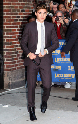  Zac at "Late mostra with David Letterman"