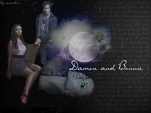  Damon and Bonnie - fanart