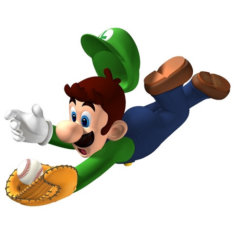 Luigi in Mario Superstar Baseball