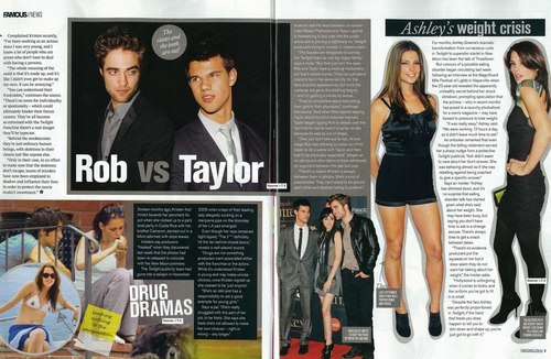  Robert Pattinson & New Moon in Australia's "Famous" Magazine