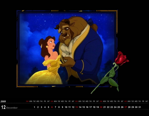  Wallpaper.December.Beauty and the Beast