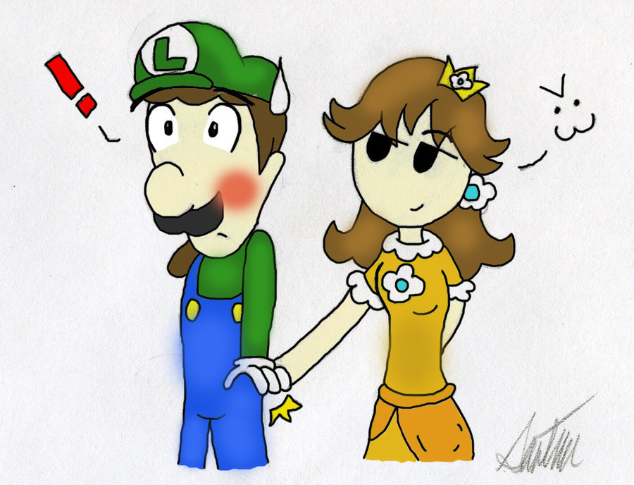 Luigi and daisy peminat Art: A Pinch to Remember.