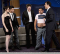 New TwiTrinity Pic At Jimmy Kimmel  - robert-pattinson-and-kristen-stewart photo