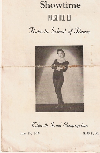 Program Goldie Hawn dance school 1958