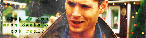  SPN Natale themed banners