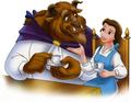 belle and the beast having tea - disney-princess photo