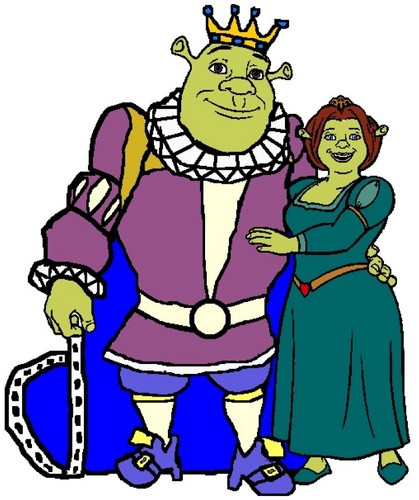  King Shrek and Queen Fiona