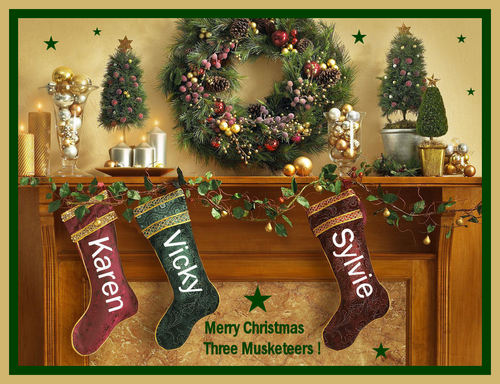  Merry 圣诞节 Three Musketeers !